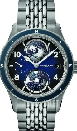 1858 Blå/Titan Ø42 mm