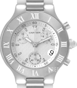 21 Chronoscaph Vit/Stål Ø39 mm