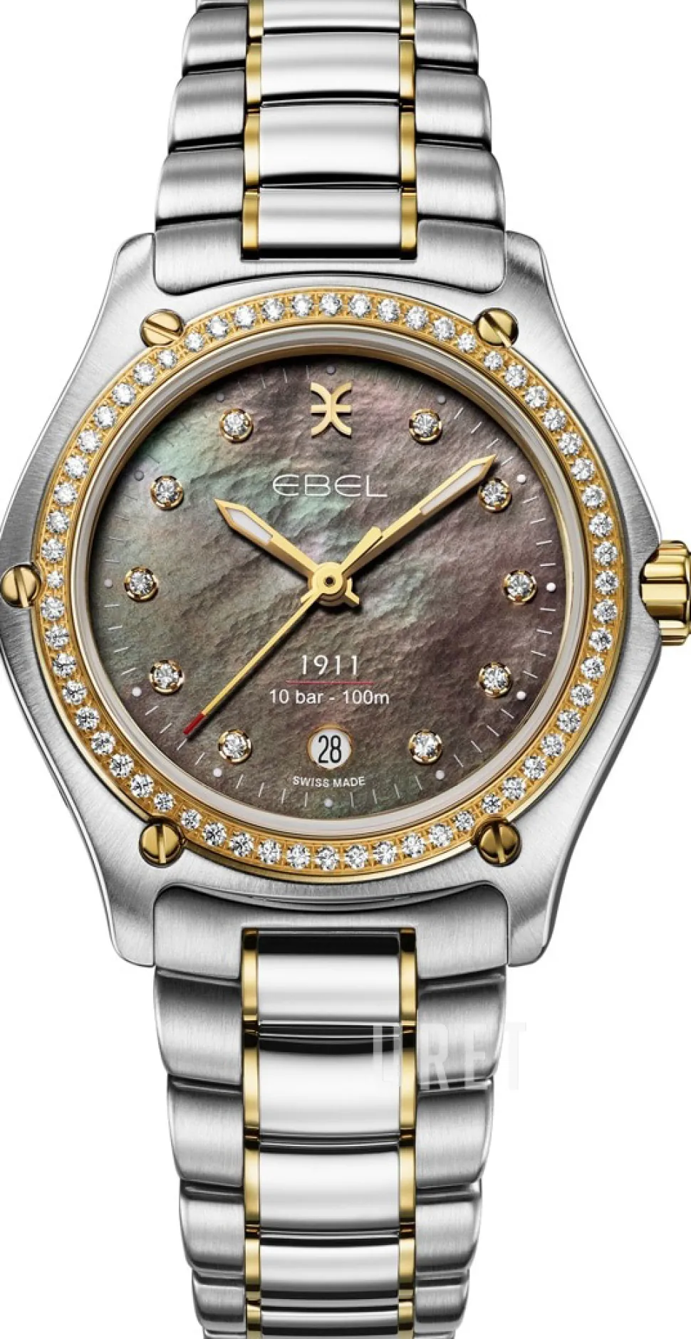 1911 Grå/18 karat gult guld Ø30 mm