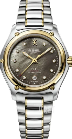 1911 Grå/18 karat gult guld Ø30 mm