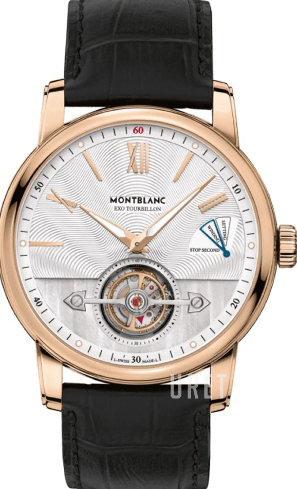 4810 Silverfärgad/Läder Ø42 mm