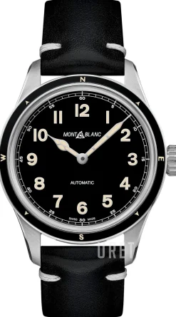 1858 Svart/Läder Ø40 mm