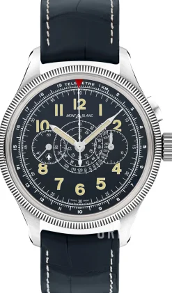 1858 Svart/Läder Ø42 mm