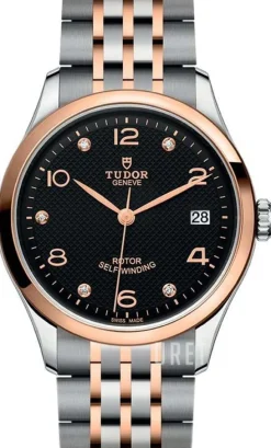 1926 Svart/Roséguldstonat stål Ø36 mm