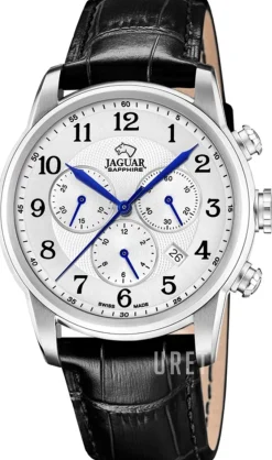 Acamar Silverfärgad/Läder Ø42 mm