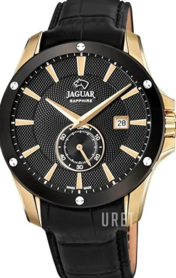 Acamar Svart/Läder Ø44 mm