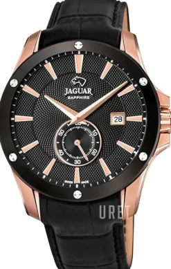 Acamar Svart/Läder Ø44 mm