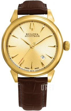 Accutron Guld/Läder Ø42 mm