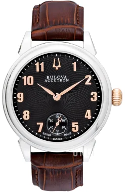 Accutron Svart/Läder Ø42 mm