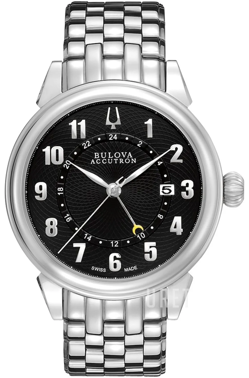 Accutron Svart/Stål Ø42 mm