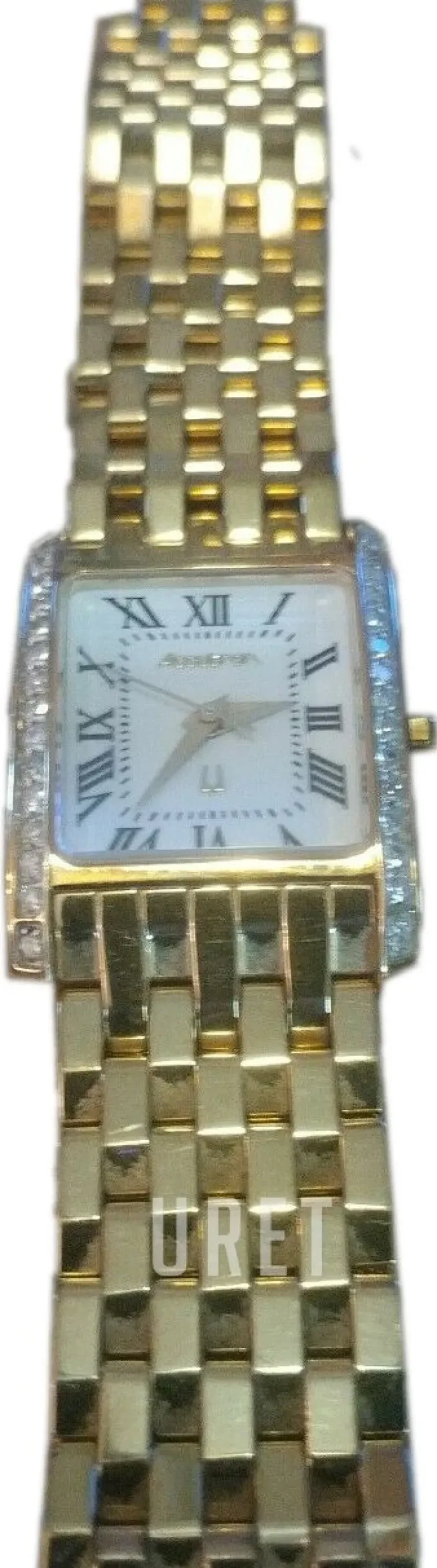 Accutron Vit/Gulguldtonat stål