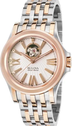 Accutron Vit/Roséguldstonat stål Ø40 mm