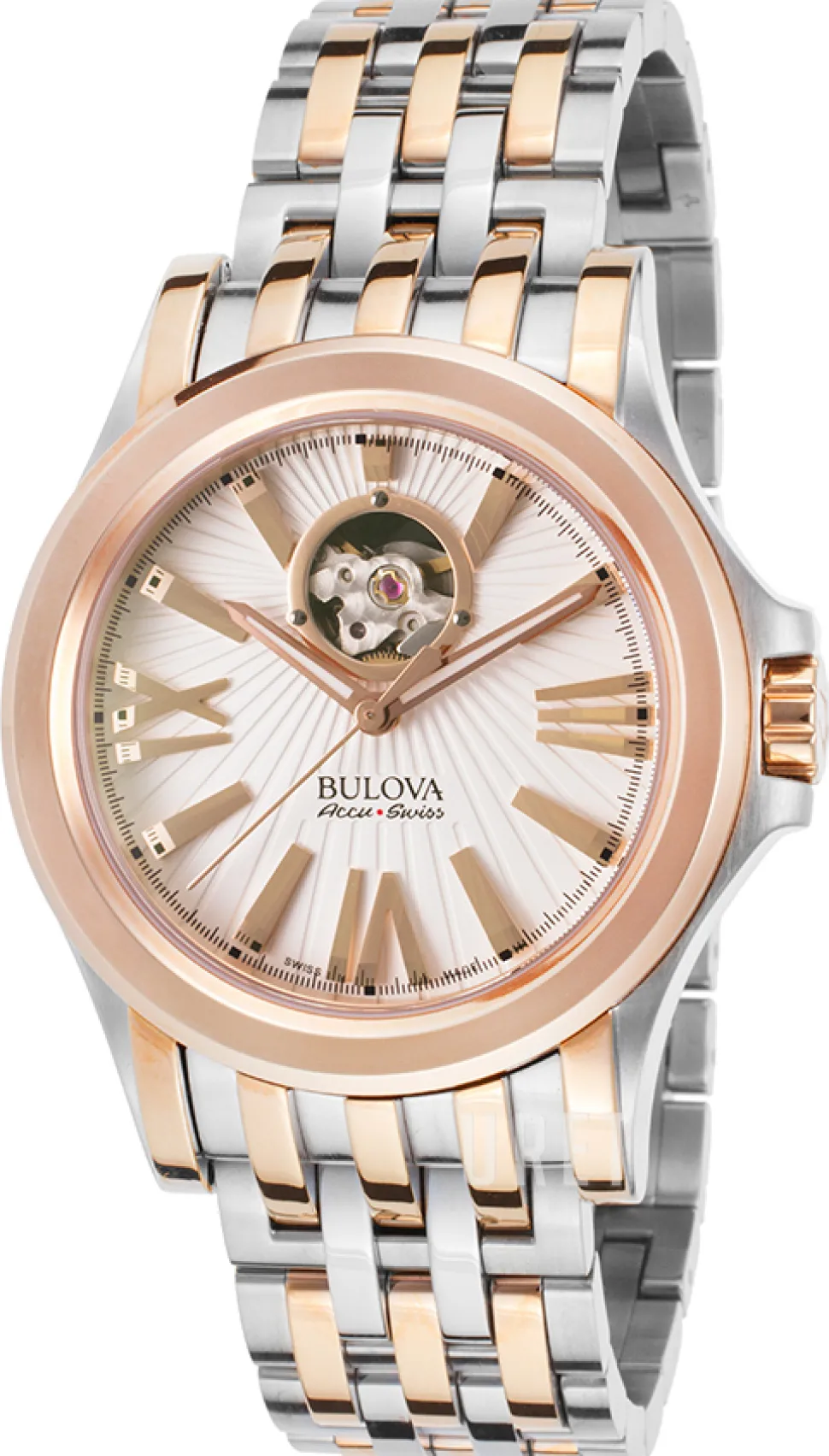 Accutron Vit/Roséguldstonat stål Ø40 mm