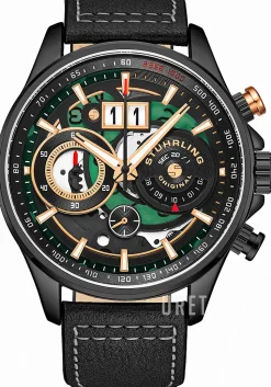 Ace Aviator Svart/Läder Ø45 mm