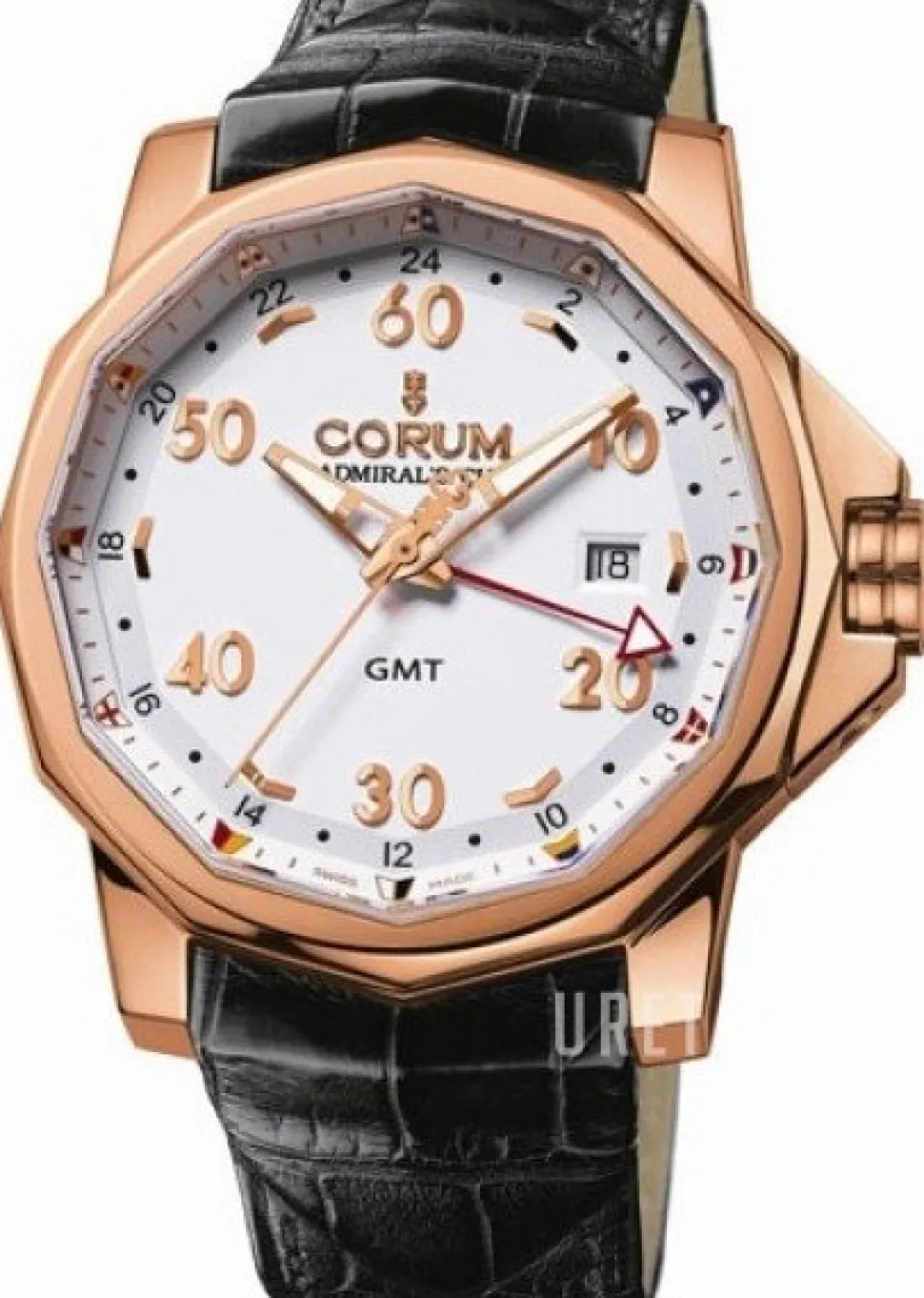 Admirals Cup Challaenger 44 Vit/Läder Ø44 mm