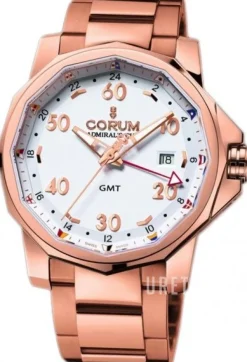 Admirals Cup Challaenger 44 Vit/18 karat roséguld Ø44 mm