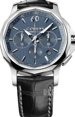 Admirals Cup Legend 42 Blå/Läder Ø42 mm