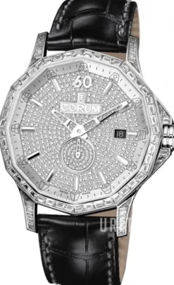 Admirals Cup Legend 42 Diamantinfattad/Läder Ø42 mm