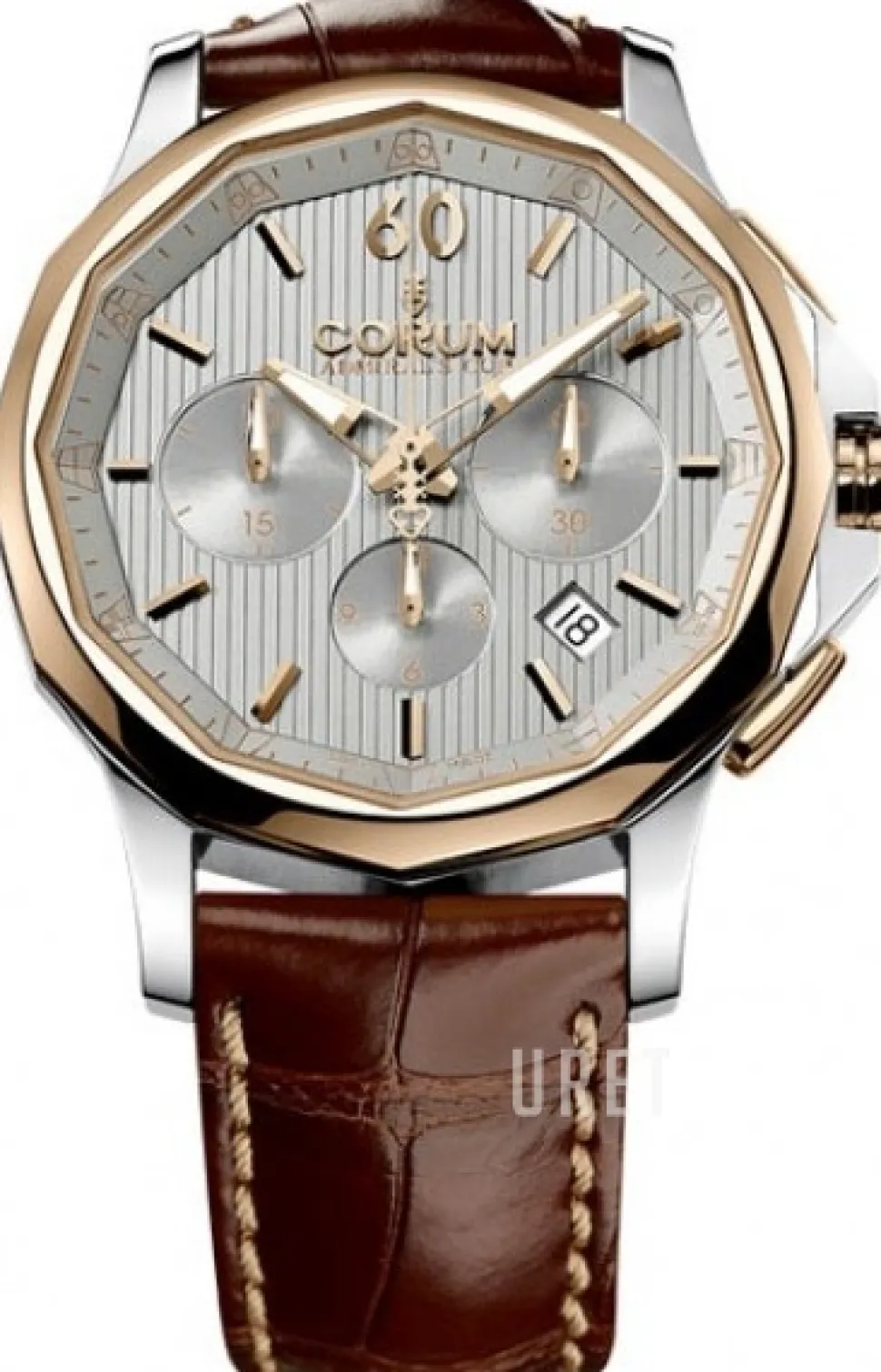 Admirals Cup Legend 42 Silverfärgad/Läder Ø42 mm