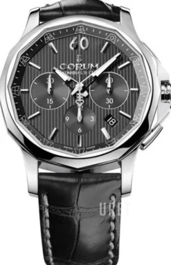 Admirals Cup Legend 42 Svart/Läder Ø42 mm