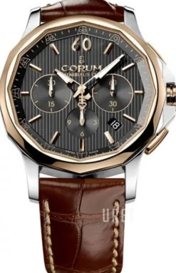 Admirals Cup Legend 42 Svart/Läder Ø42 mm