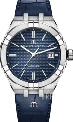 Aikon Blå/Läder Ø42 mm