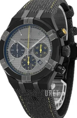 Aikon Grå/Läder Ø44 mm