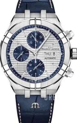 Aikon Silverfärgad/Läder Ø44 mm