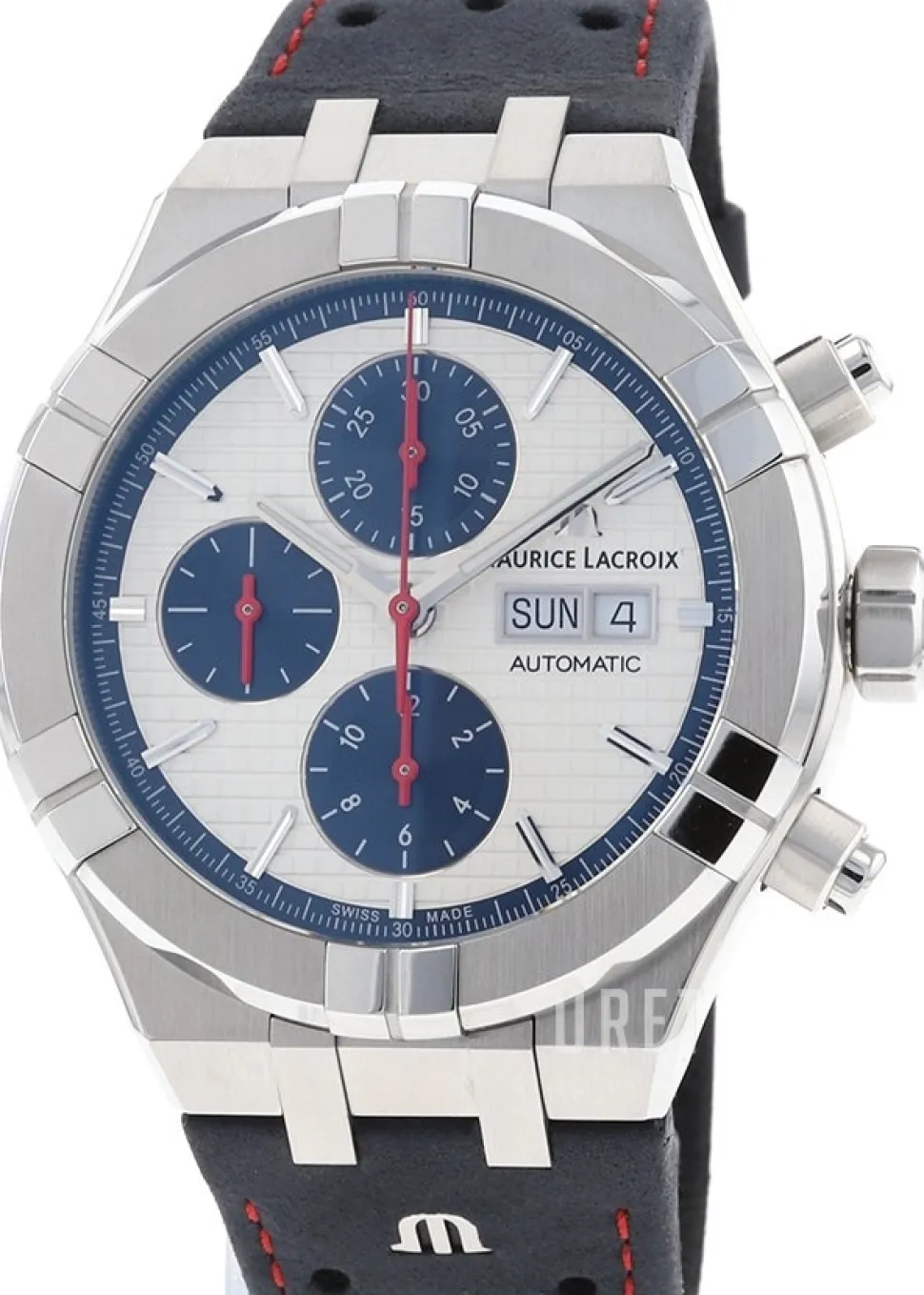 Aikon Silverfärgad/Läder Ø44 mm