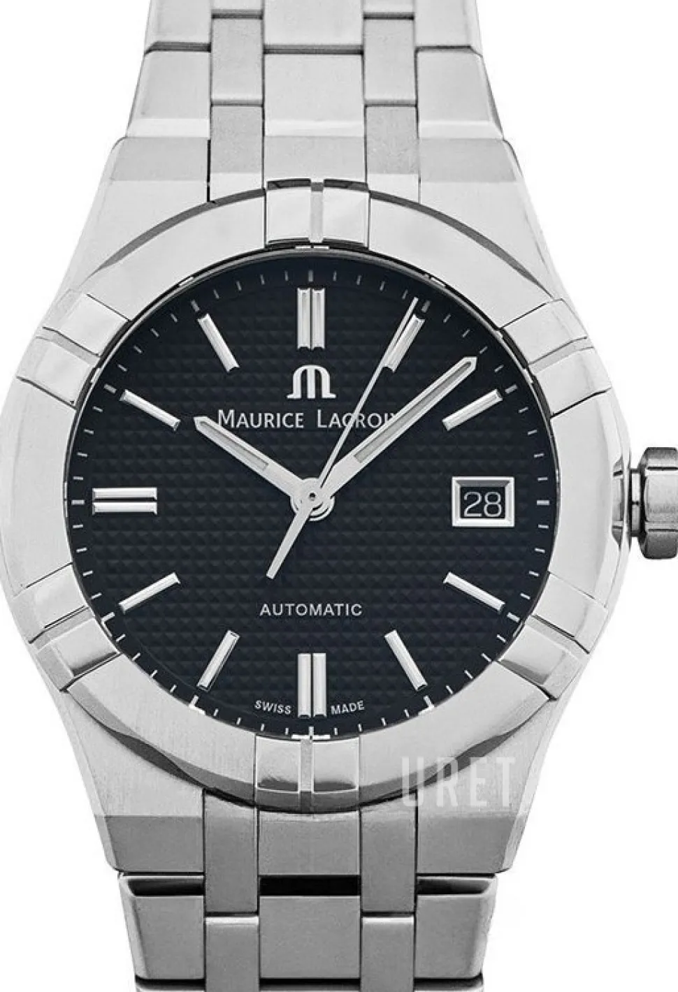 Aikon Svart/Stål Ø39 mm