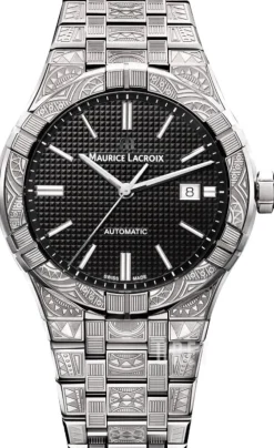 Aikon Svart/Stål Ø42 mm