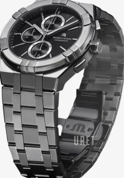 Aikon Svart/Stål Ø42 mm