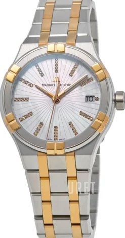 Aikon Vit/Gulguldtonat stål Ø35 mm