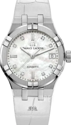 Aikon Vit/Läder Ø35 mm