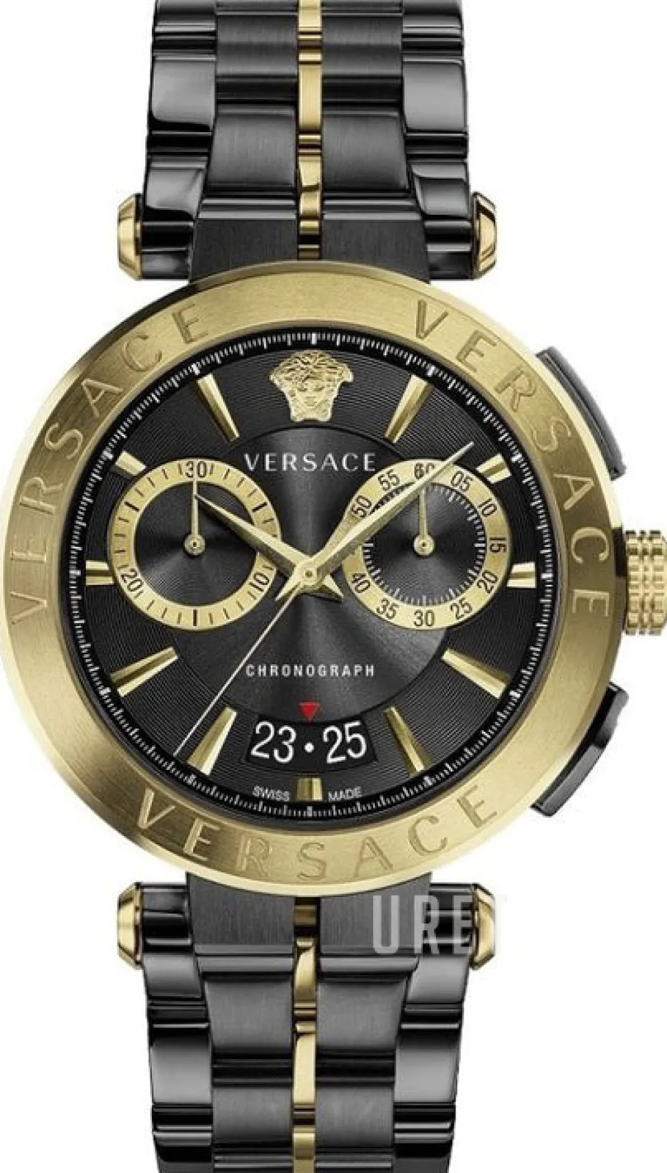 Aion Svart/Gulguldtonat stål Ø45 mm