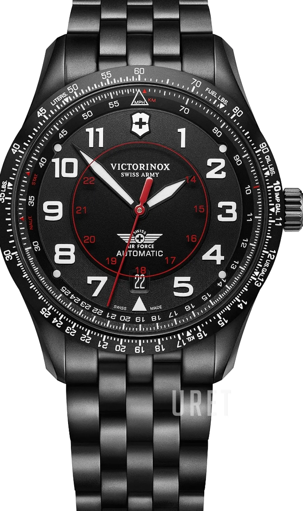 AirBoss Svart/Stål Ø42 mm