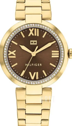 Alice Brun/Gulguldtonat stål Ø34 mm