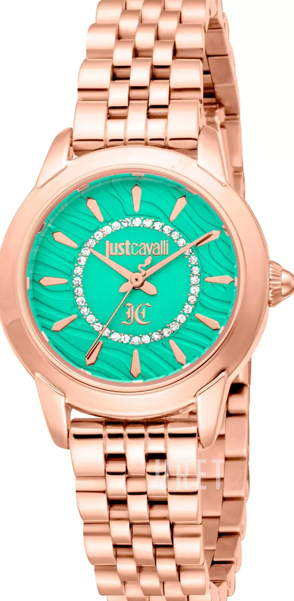 Allegra Grön/Roséguldstonat stål Ø30 mm