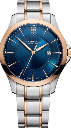 Alliance Blå/Roséguldstonat stål Ø40 mm