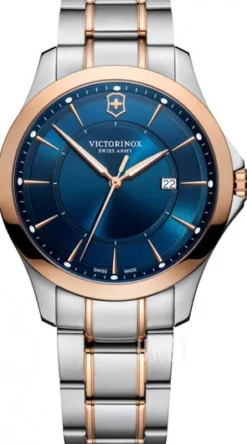 Alliance Blå/Roséguldstonat stål Ø40 mm