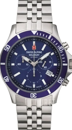 Alpine by Grovana Blå/Gulguldtonat stål Ø42 mm