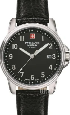 Alpine by Grovana Svart/Läder Ø41 mm