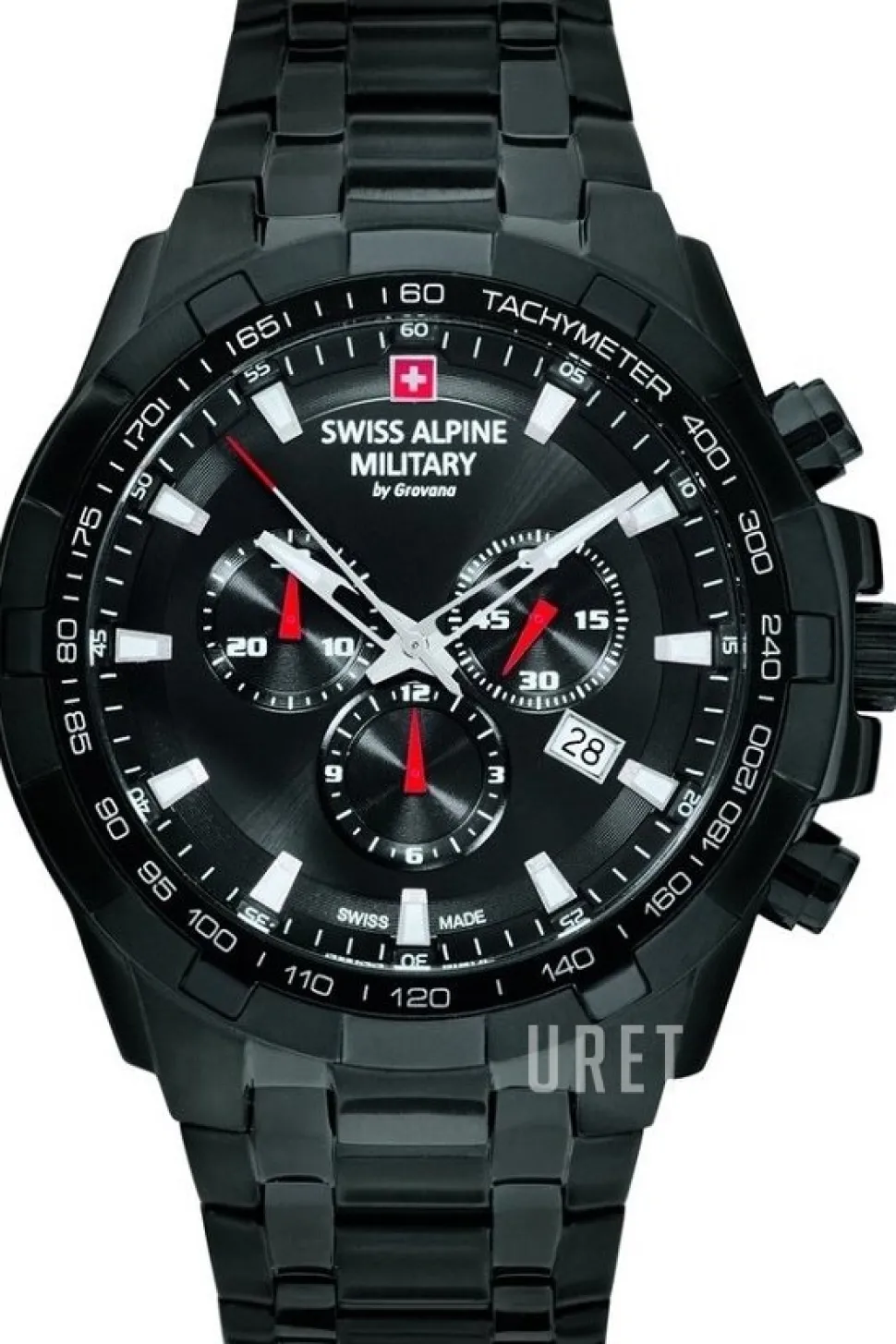 Alpine by Grovana Svart/Stål Ø47 mm