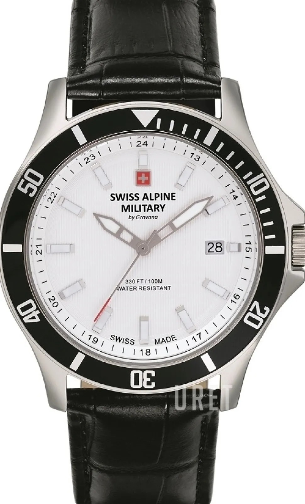 Alpine by Grovana Vit/Läder Ø42 mm