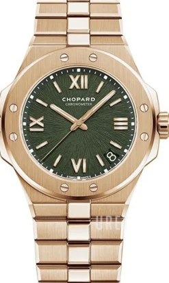 Alpine Eagle Grön/18 karat roséguld Ø41 mm