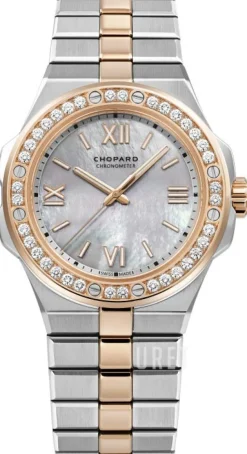 Alpine Eagle Vit/18 karat roséguld Ø36 mm