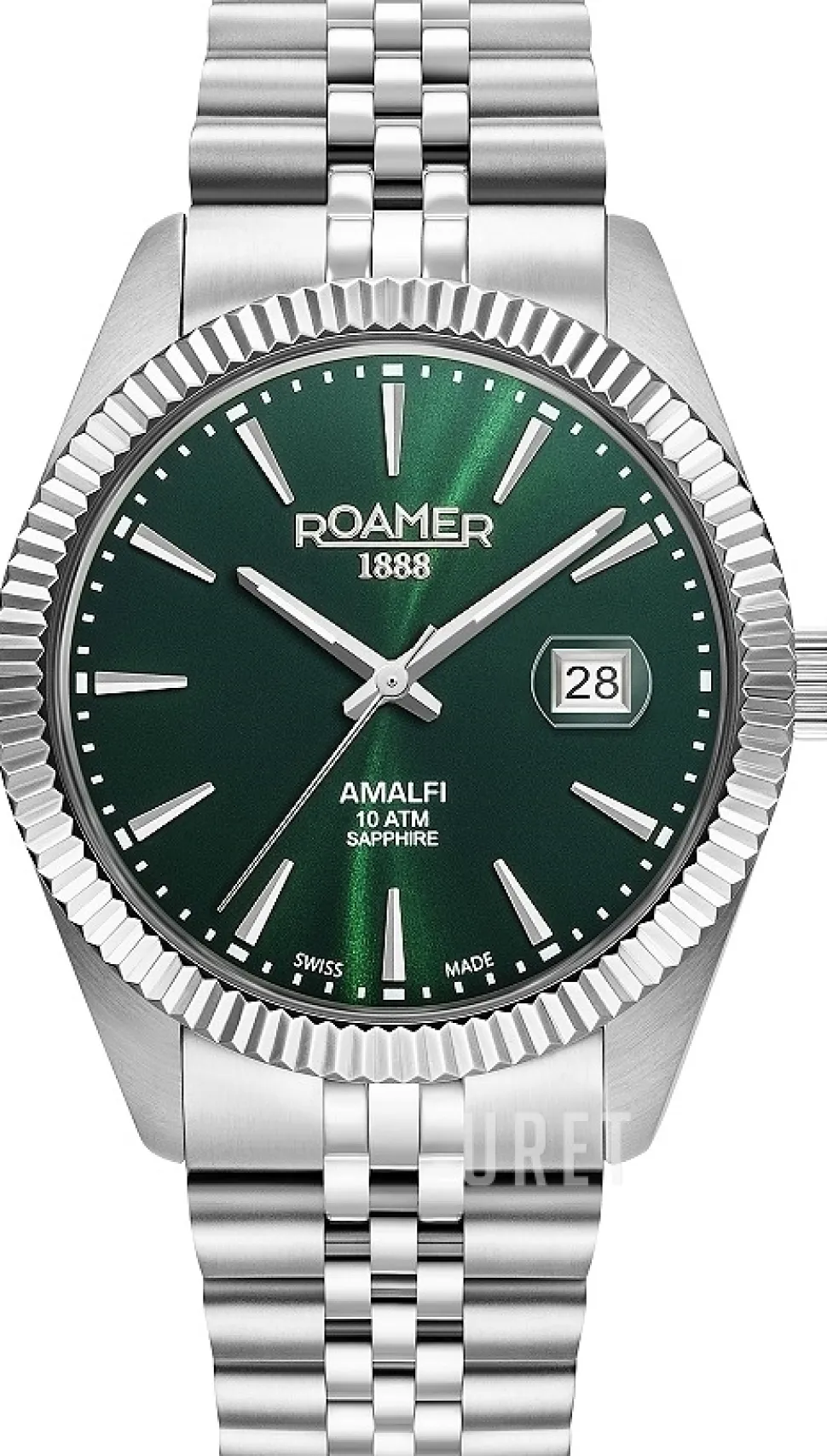Amalfi Gents Grön/Stål Ø42 mm