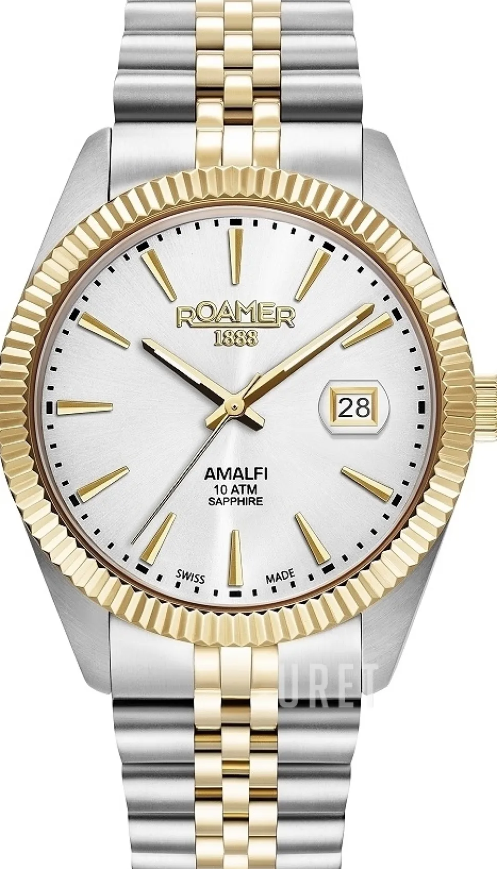 Amalfi Gents Silverfärgad/Stål Ø42 mm