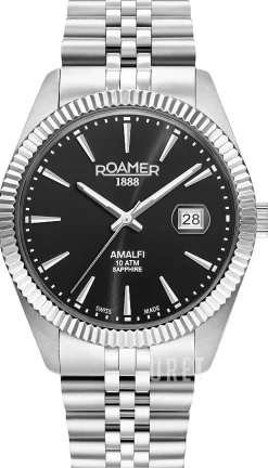 Amalfi Gents Svart/Stål Ø42 mm