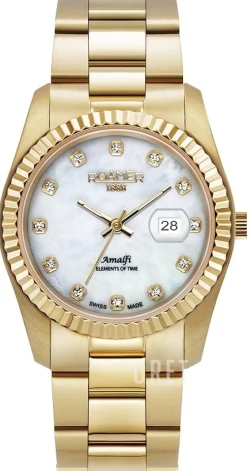 Amalfi Grå/Gulguldtonat stål Ø34 mm